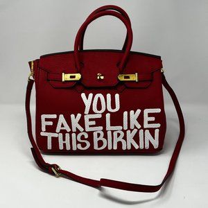 Red Satchel Bag